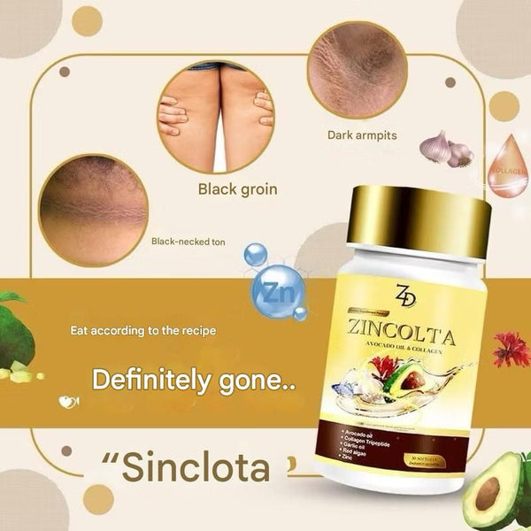 Zincolta Collagen Zinc Supports Skin Hair Anti Aging Supplement
