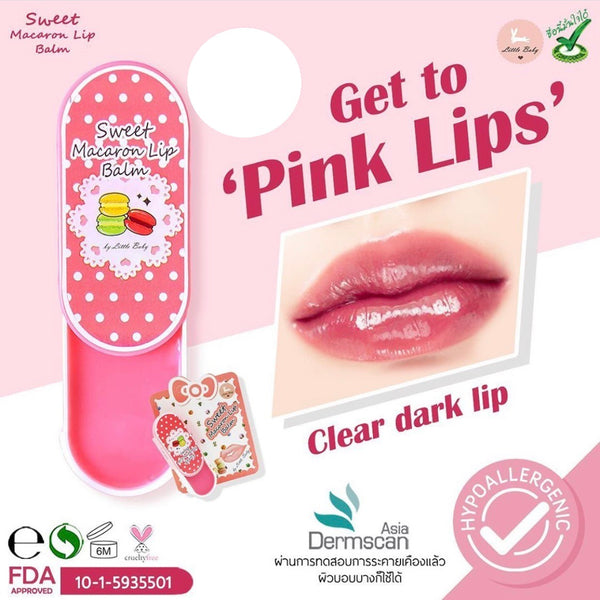 Little Baby Sweet Macaron Lip Balm SPF15 Moisturizing & UV Protection