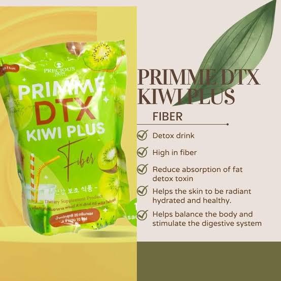 Precious Skin Primme Dtx Kiwi Plus Fiber Detox Drink Thailand