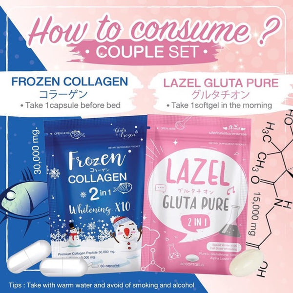 Frozen Collagen and Lazel Gluta Pure set
