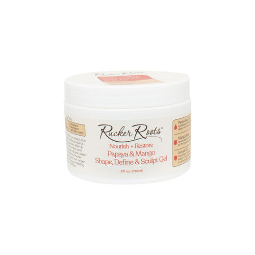 Rucker Roots Nourish + Restore Papaya & Mango Shape, Define & Scalp Gel 8oz