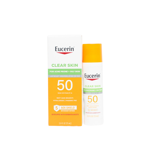 Eucerin Clear Skin Lightweight Sunscreen Lotion For Face, Spf 50