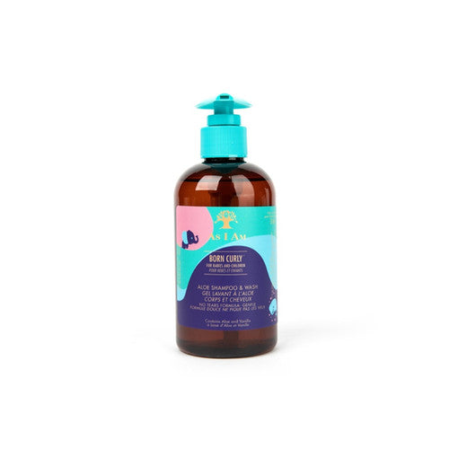 AS I AM Born Curly Aloe Shampoo & Wash 8Oz