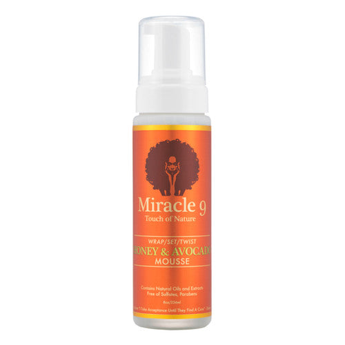 Miracle 9 Honey & Avocado Wrap, Set, Twist Mousse 8oz
