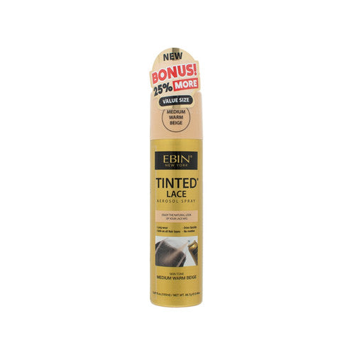 Ebin New York Tinted Lace Aerosol Spray- Medium Warm Beige 150Ml