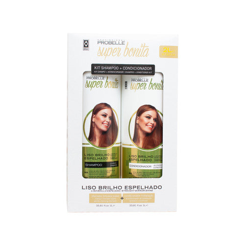 Probelle Super Bonita Kit - Liso Brilho Espelhado 2 لتر