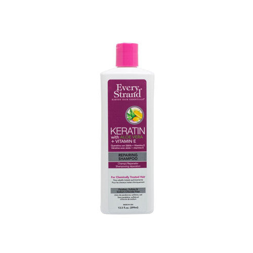 Every Strand Keratin With Aloe Vera + Vitamin E Repairing Shampoo  13.5Oz