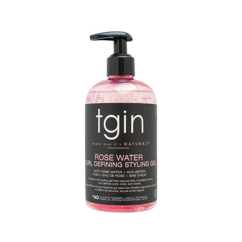 TGIN Rose Water Curl Defining Styling Gel 13oz