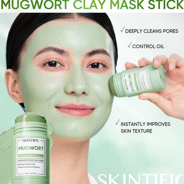 Skintific Clay Stick Mugwort Green Alaska Volcano Grey Thailand