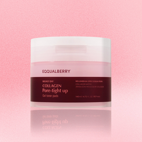 EQQUALBERRY Collagen Pore-Tight Up Gel Toner Pads 140mL (60 Pads)