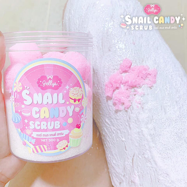 Jellys Snail Candy Scrub 2 in 1 Exfoliating Spa Mask Soap