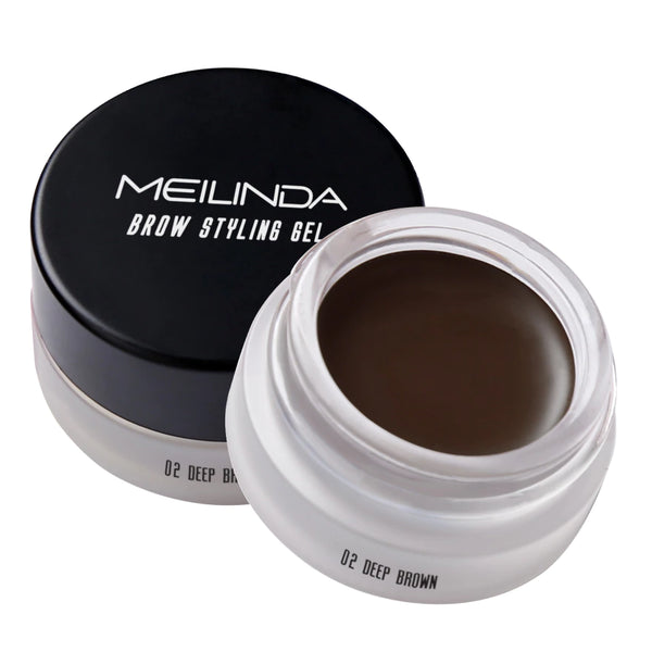 Meilinda Brow Styling Gel Dark Brown Waterproof Long Lasting Hold