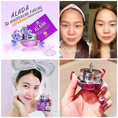 Alada 3D Whitening Face Powder Cream SPF50 PA+++ Bright Skin & Dark Spot Coverage