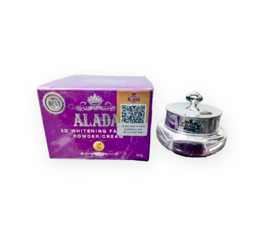 Alada 3D Whitening Face Powder Cream SPF50 PA+++ Bright Skin & Dark Spot Coverage