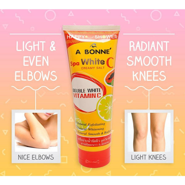 A BONNE’ Spa Milk Salt Shower Formula Exfoliating Body Scrub Bath
