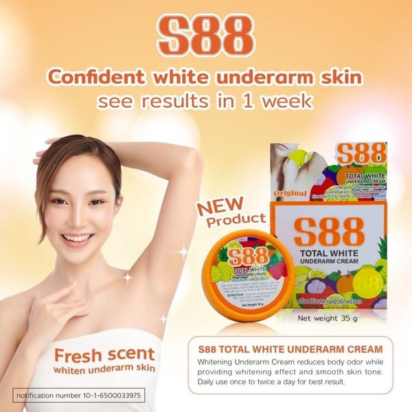 S88 Total White Underarm Cream Skin Conditioning Care