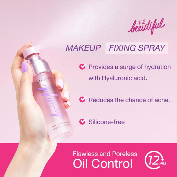 Cute Press 1-2 Beautiful Make Up Fixing Spray Oil Control Setting Spray