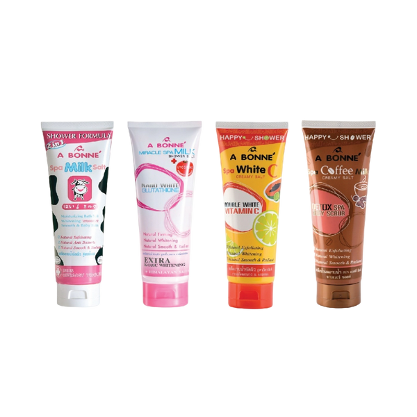 A BONNE’ Spa Milk Salt Shower Formula Exfoliating Body Scrub Bath