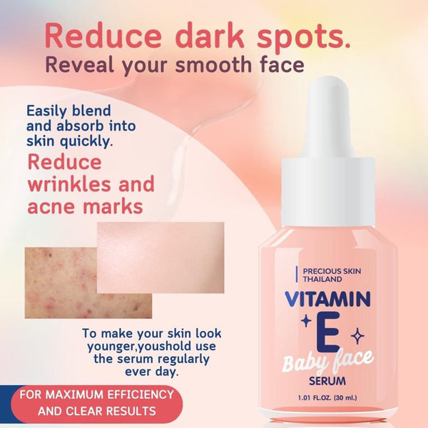 Precious Skin Thailand سيروم فيتامين E للوجه لترطيب وتفتيح البشرة