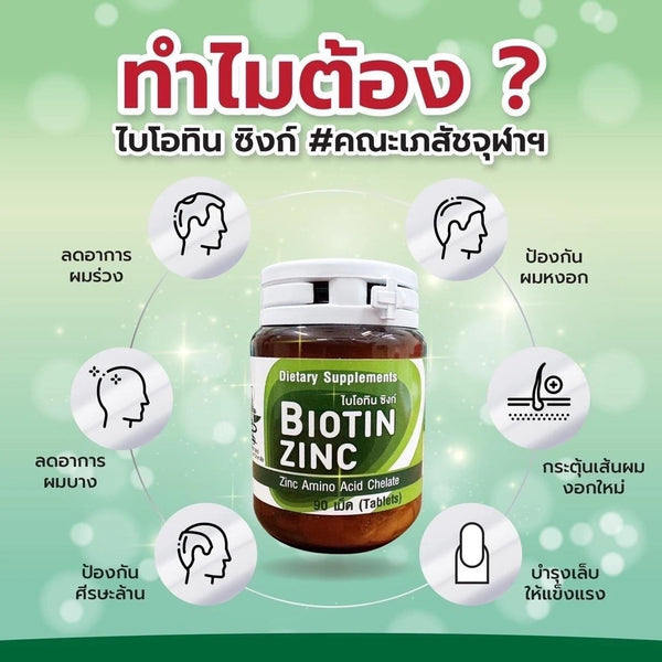 Biotin Zinc Selenium Thailand Hair Skin Nails Supplement